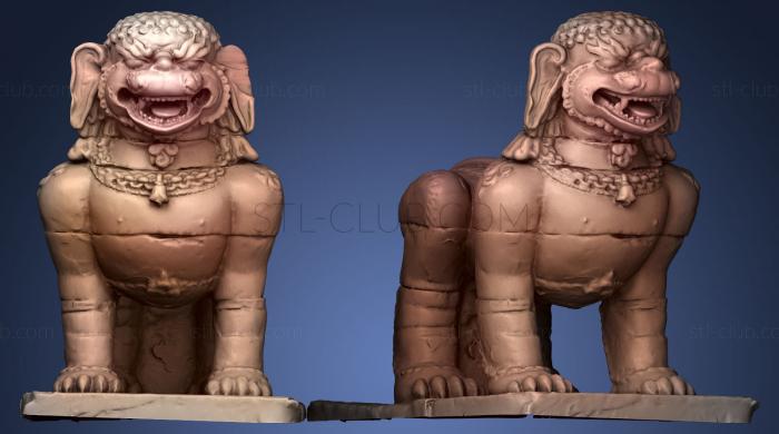 3D model White Lion chinese (STL)